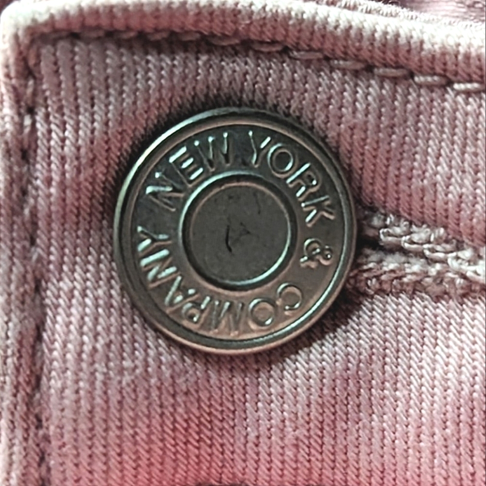 🌸Soho NY and Co. "Super High Waist Tapered Leg" Pink Jeans - Picture 9 of 12
